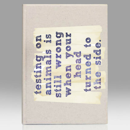 Turned to the side Kanvas Defter