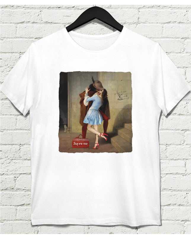 Kiss Beyaz Tshirt - basmatik.com