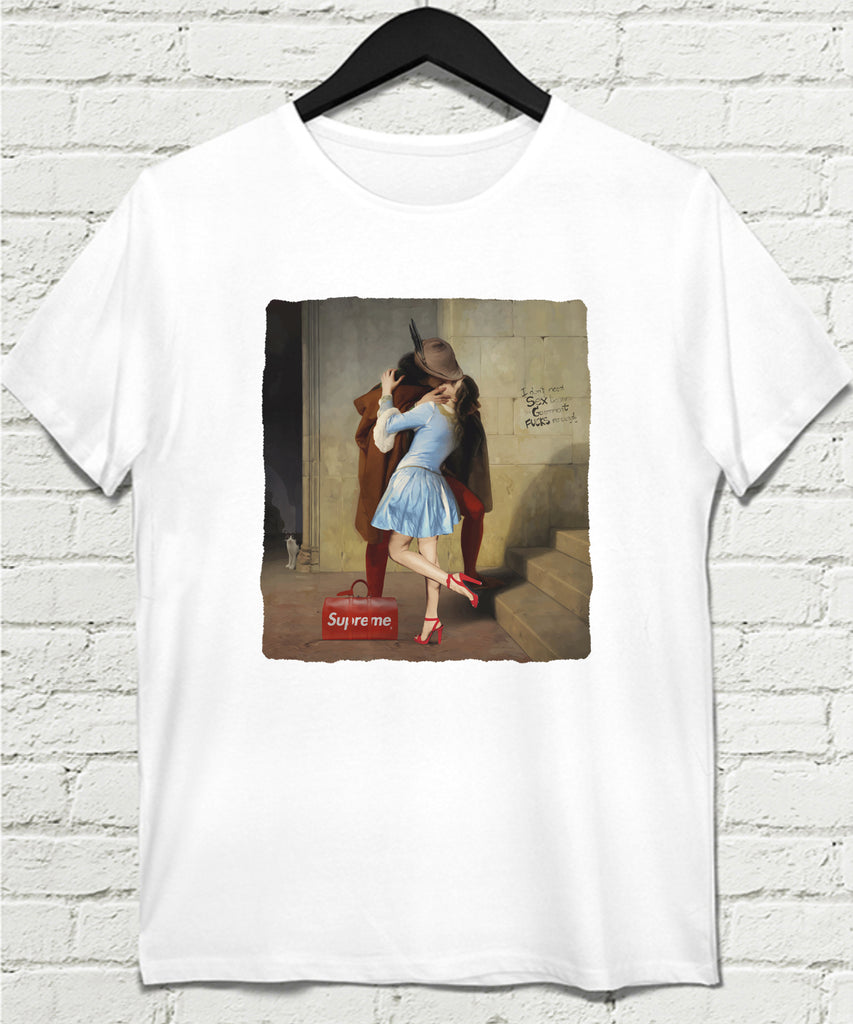 Kiss Beyaz Tshirt - basmatik.com