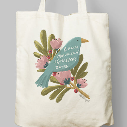 Kuşlar Bez Çanta - basmatik.com