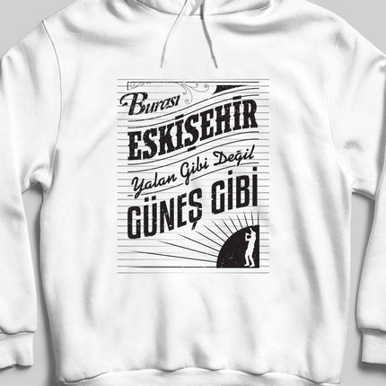 Kapüşonlu Sweatshirt - Burası Eskişehir - 2 - basmatik.com