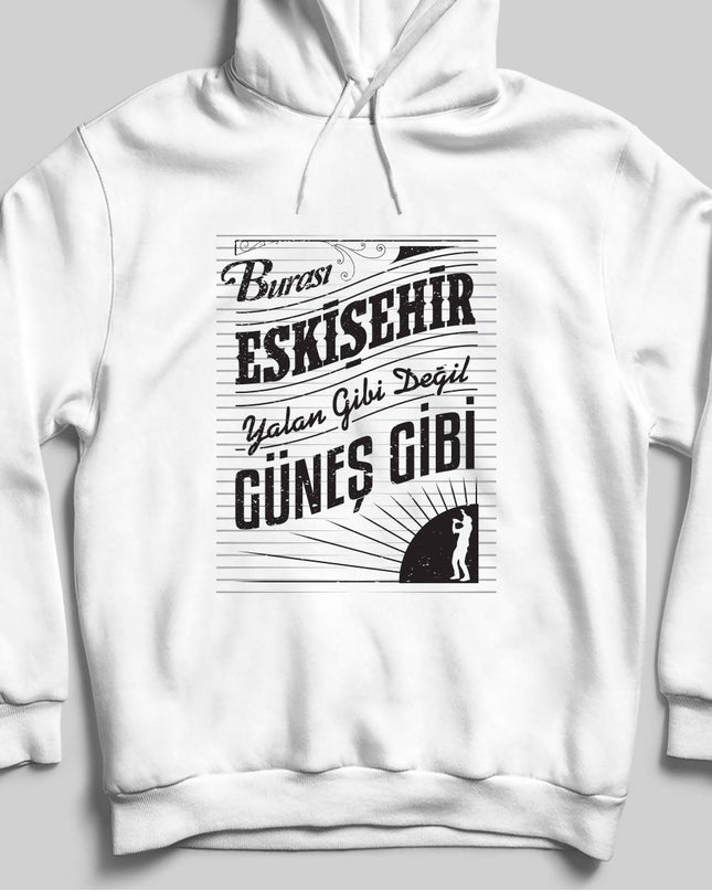 Kapüşonlu Sweatshirt - Burası Eskişehir - 2 - basmatik.com