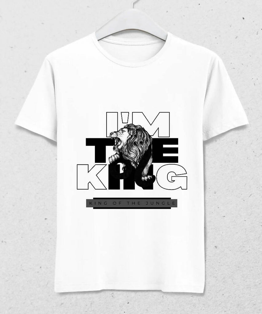 White | I'M THE KING | Men's T-shirt