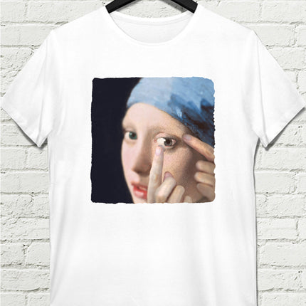 Lens Beyaz Tshirt - basmatik.com