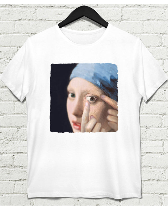 Lens Beyaz Tshirt - basmatik.com