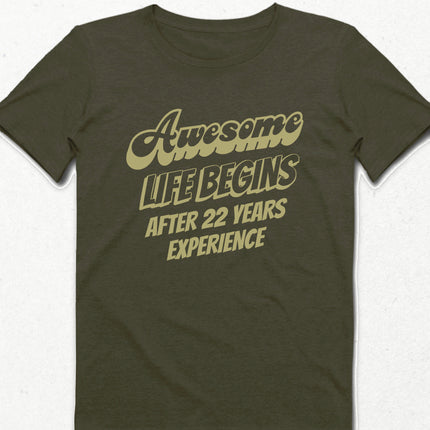 Experince haki doğum günü tişört - basmatik.com
