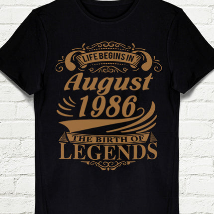 Life Begins doğum günü tshirt - basmatik.com