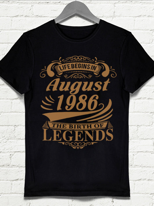 Life Begins doğum günü tshirt - basmatik.com