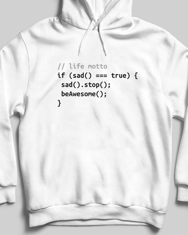 life motto kapşonlu - basmatik.com