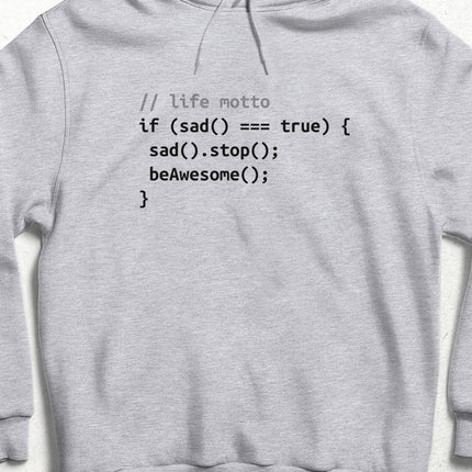 life motto kapşonlu - basmatik.com