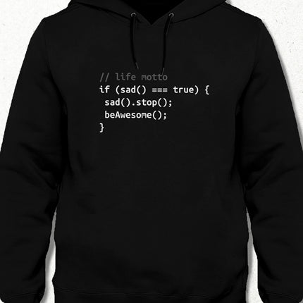 life motto kapşonlu - basmatik.com