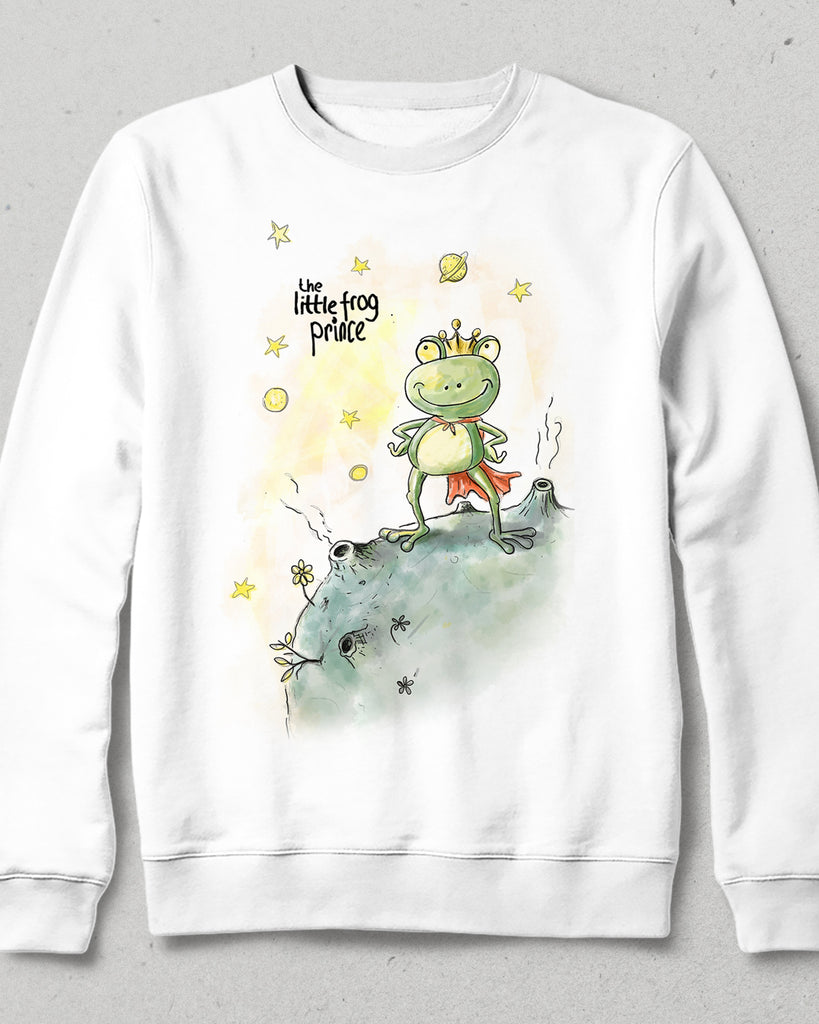 Little frog beyaz sweatshirt - basmatik.com