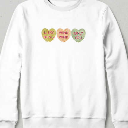 Valentine's VI, Kalpli Slogan Sweatshirt