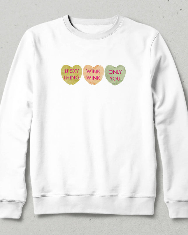 Valentine's VI, Kalpli Slogan Sweatshirt
