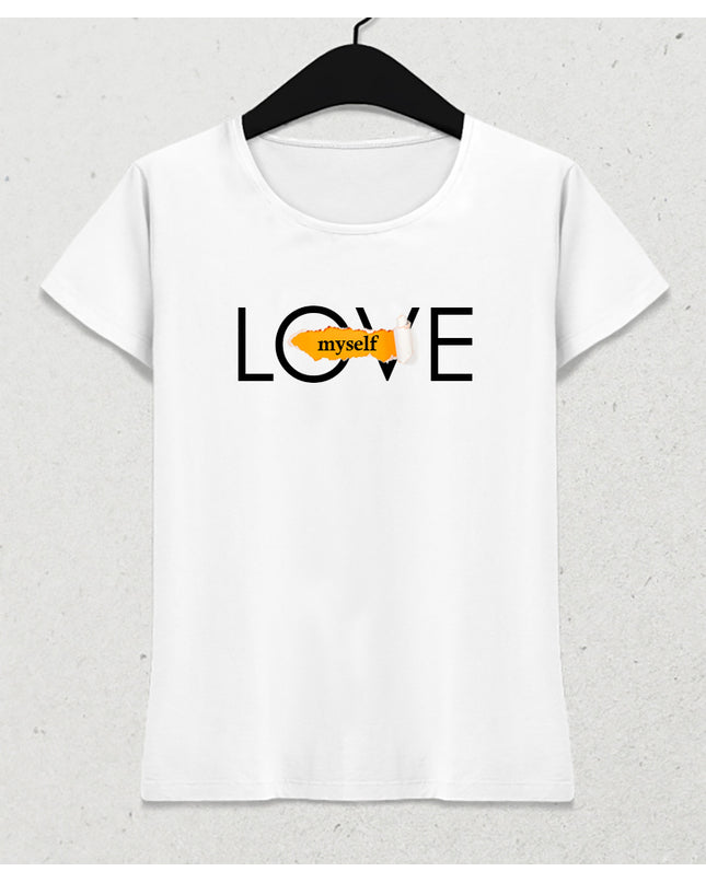 Love myself tişört - basmatik.com