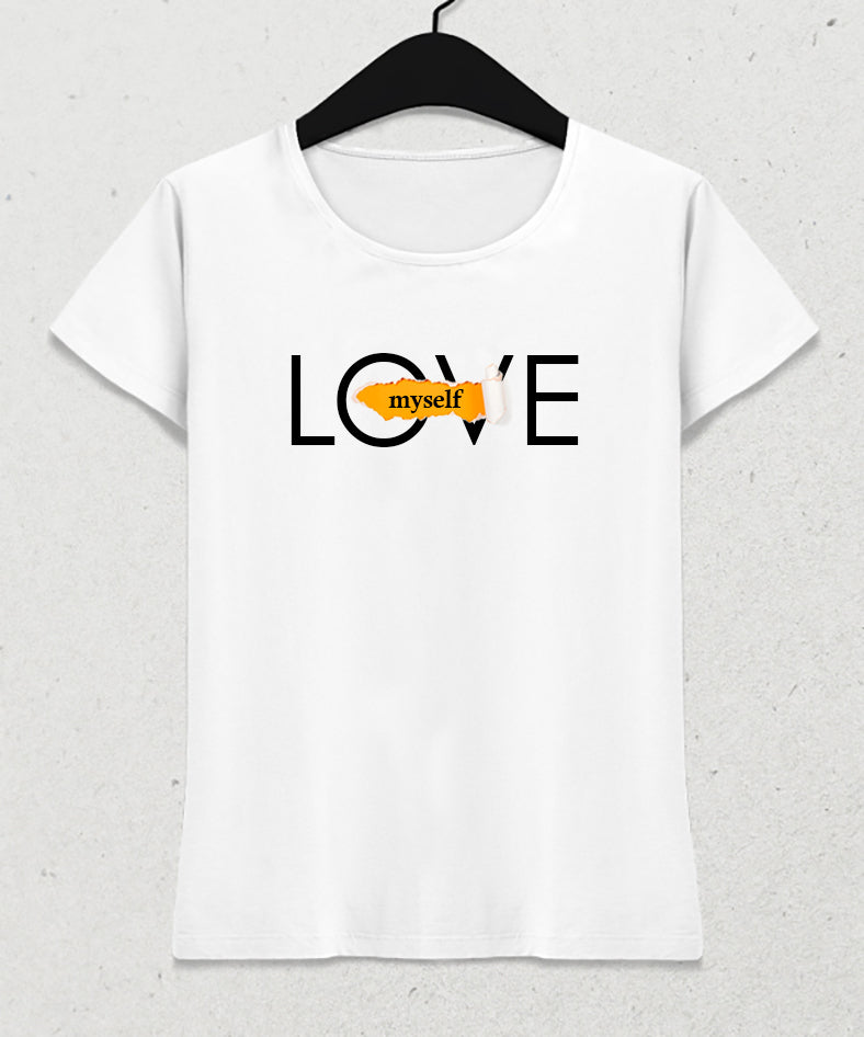 Love myself tişört - basmatik.com