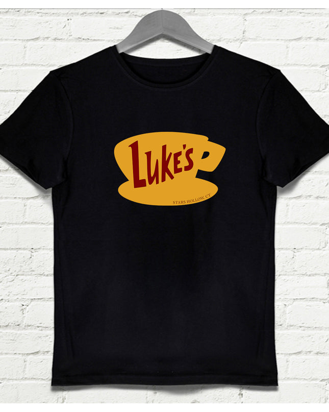 lukes siyah tişört - basmatik.com