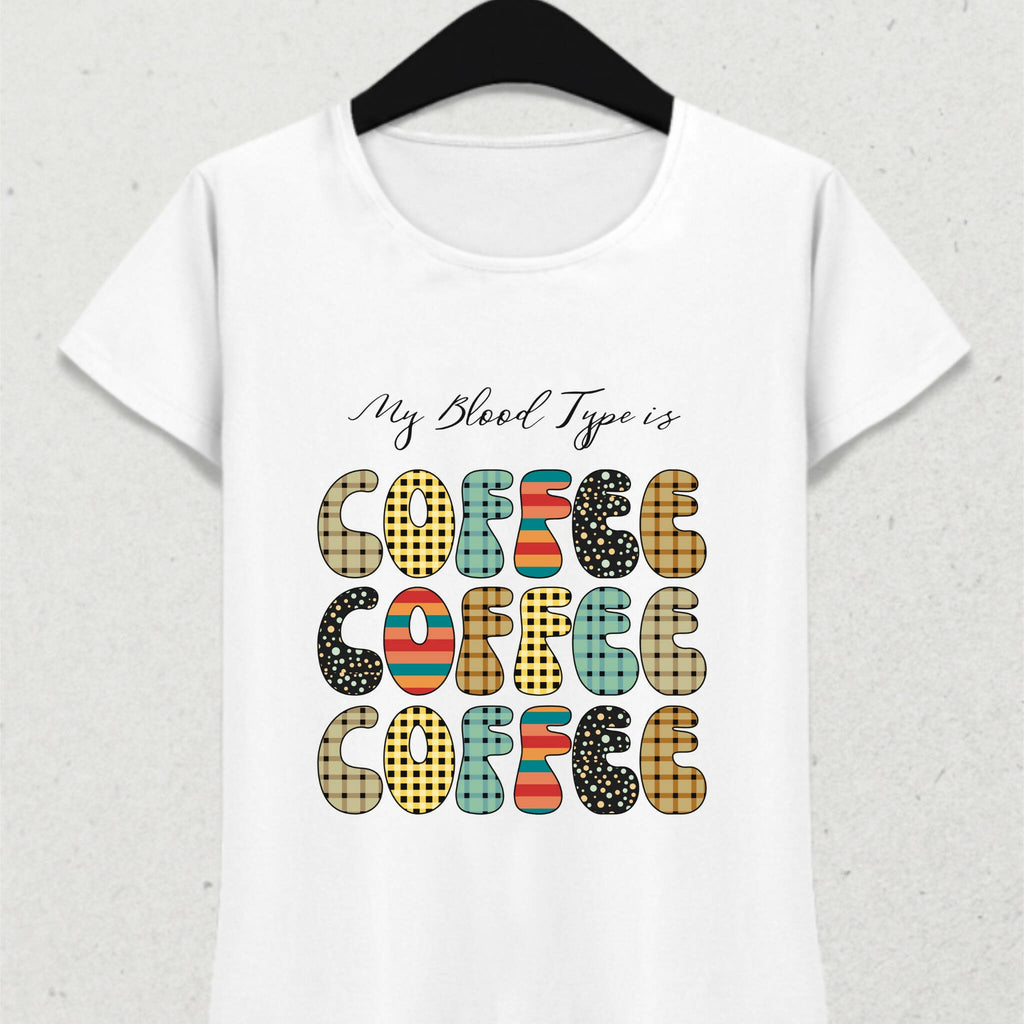 My Bloodtype is Coffee Kahve Temalı Tişört