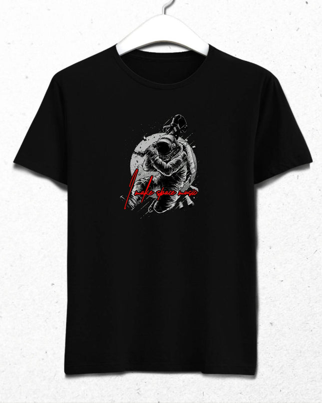 I Make Space Music Astronot Müzik Temalı T-shirt 2 - basmatik.com