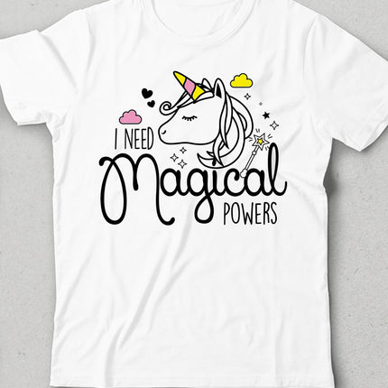 Magical unicorn çocuk tişört - basmatik.com