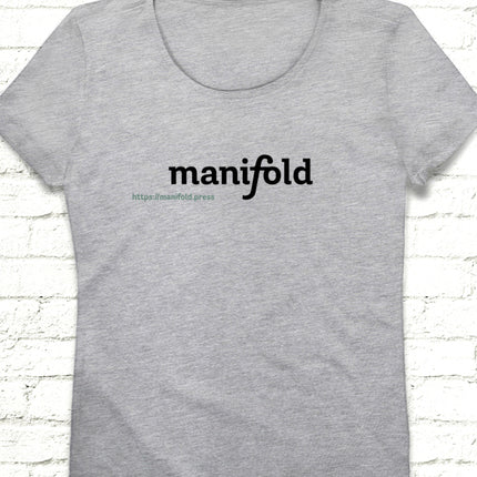 Manifold logo kadın gri tişört - basmatik.com