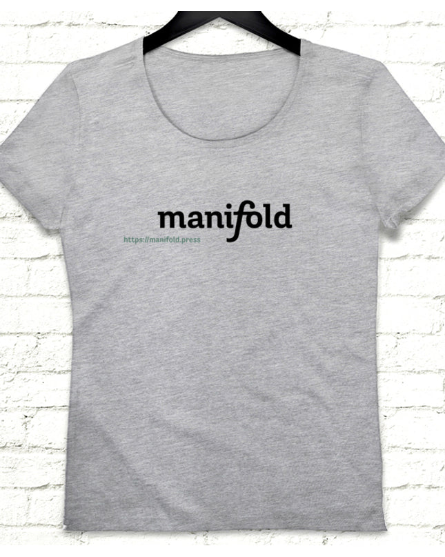 Manifold logo kadın gri tişört - basmatik.com