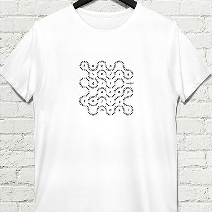 Manifold Tırtıl beyaz erkek tişört - basmatik.com