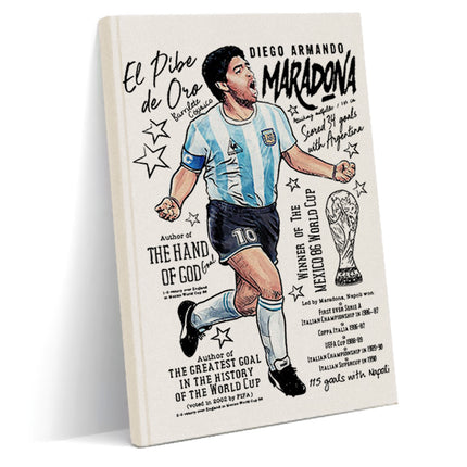 Maradona kanvas defter - basmatik.com