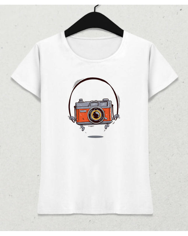 Fun Camera Kadın Tişört - basmatik.com