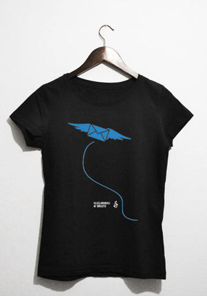 mektup siyah t-shirt - basmatik.com