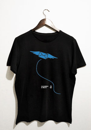 mektup siyah t-shirt - basmatik.com