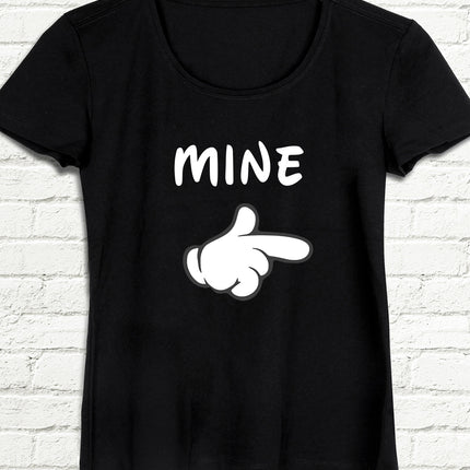 mine siyah Kadın tshirt - basmatik.com