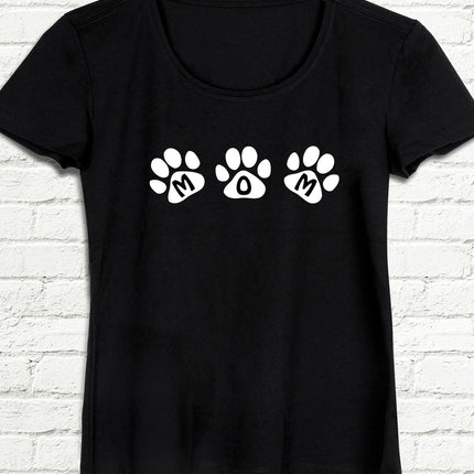 Mom pati siyah tişört - basmatik.com