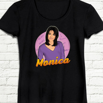 Monica Geller siyah tişört - basmatik.com