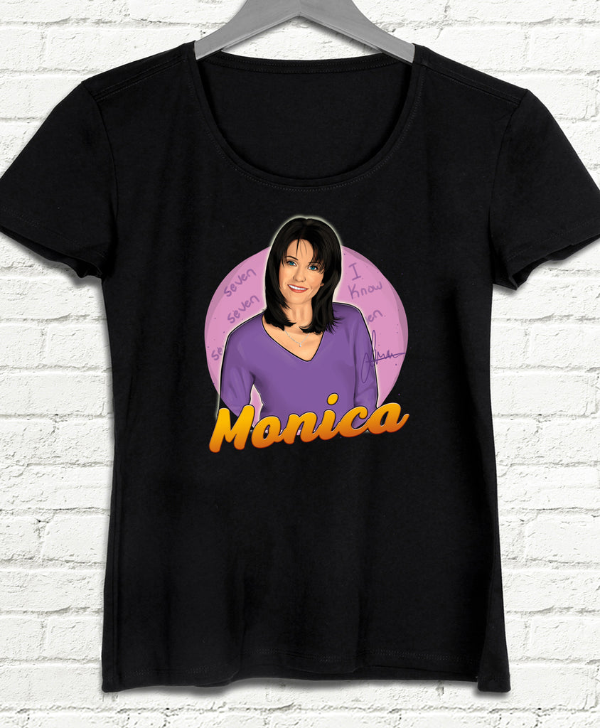 Monica Geller siyah tişört - basmatik.com