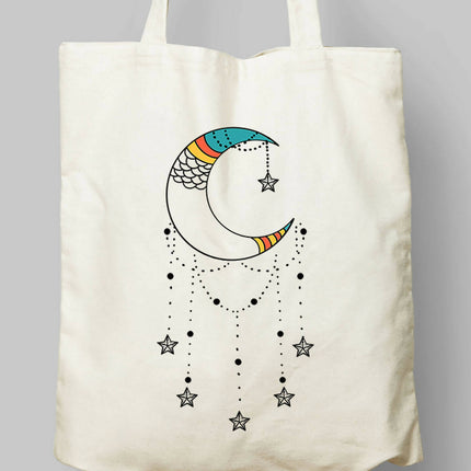 Crescent and Stars Cloth Bag