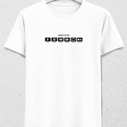 Music is life tişört - basmatik.com