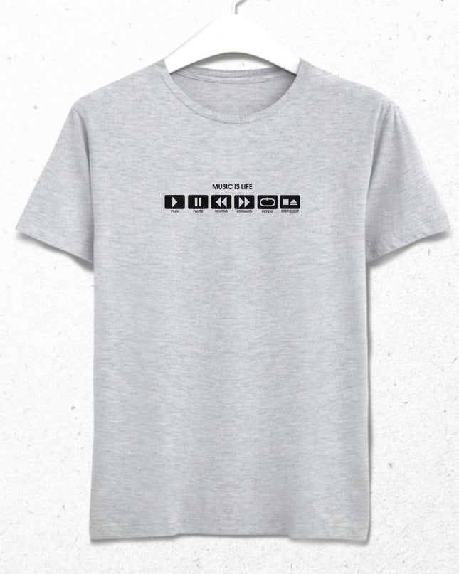 Music is life tişört - basmatik.com
