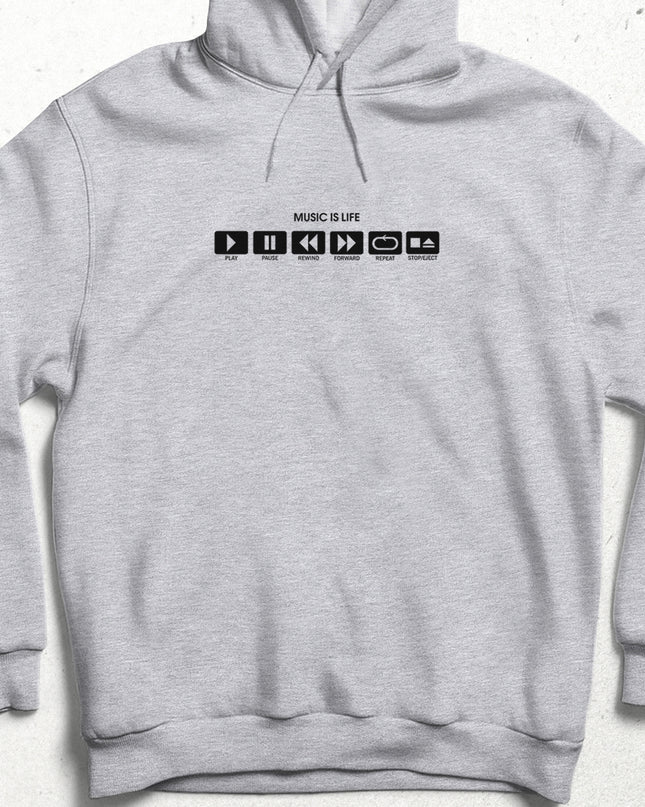 music is life kapşonlu - basmatik.com