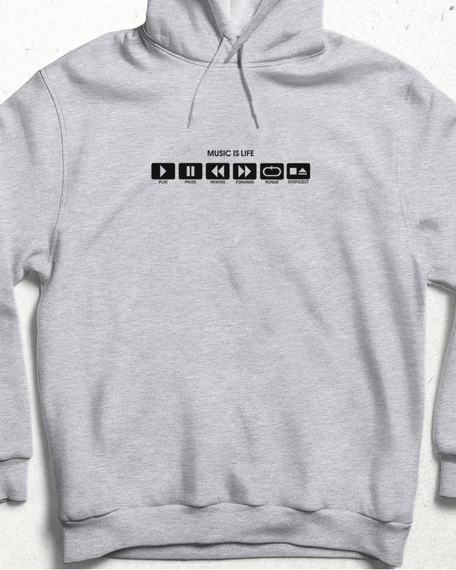 music is life kapşonlu - basmatik.com