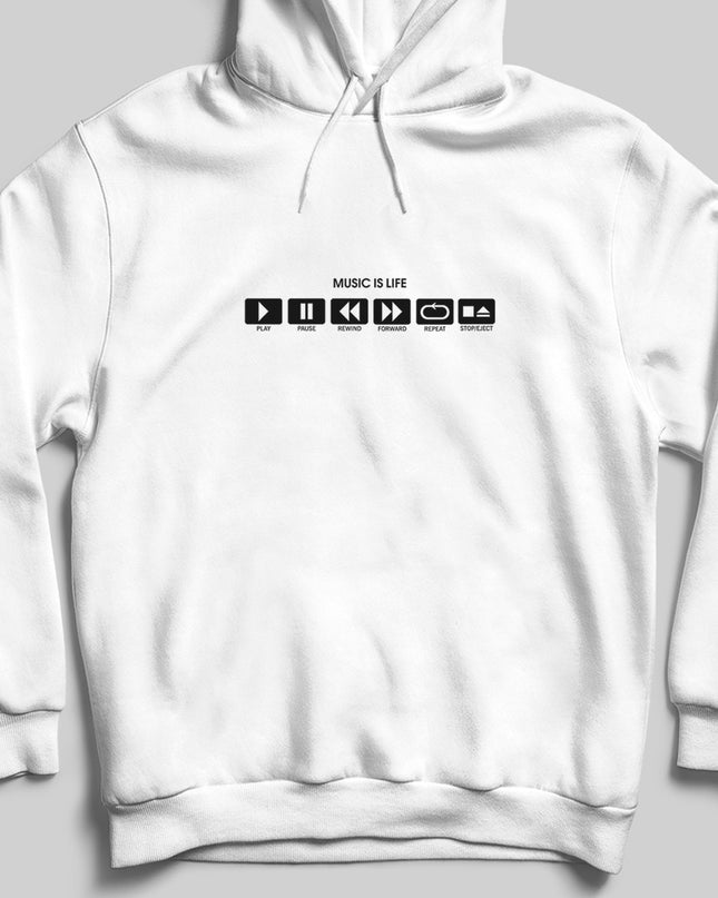 music is life kapşonlu - basmatik.com