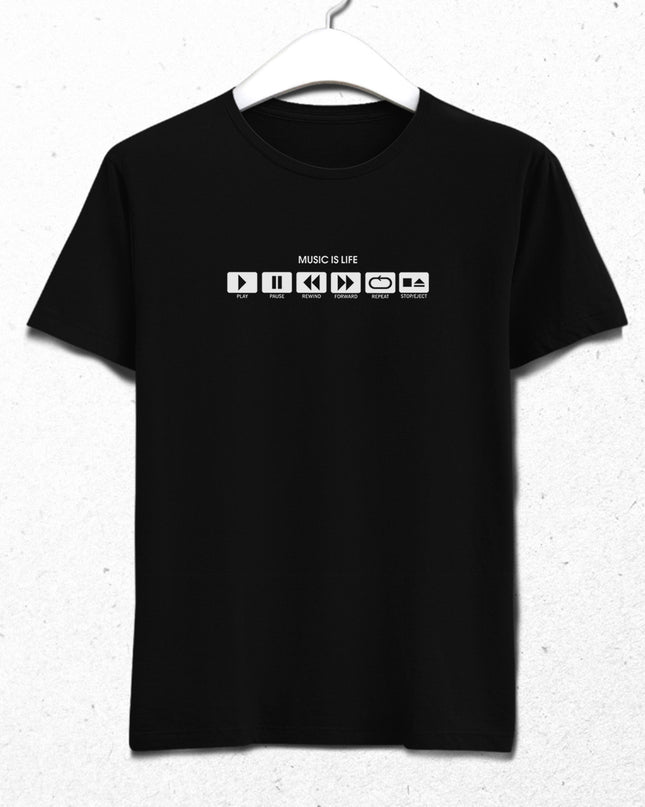 Music is life tişört - basmatik.com