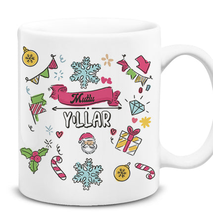 Mutlu Yıllar Kupa - basmatik.com