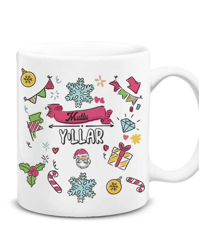 Mutlu Yıllar Kupa - basmatik.com