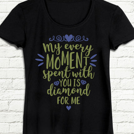 My every moment siyah tişört - basmatik.com
