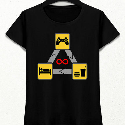 Gamer Routine Kadın Tişört