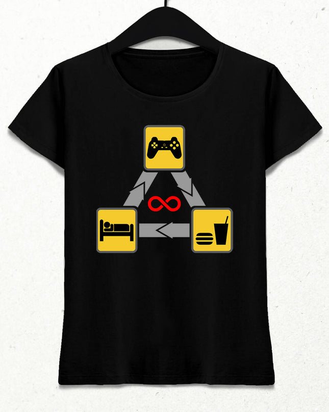 Gamer Routine Kadın Tişört