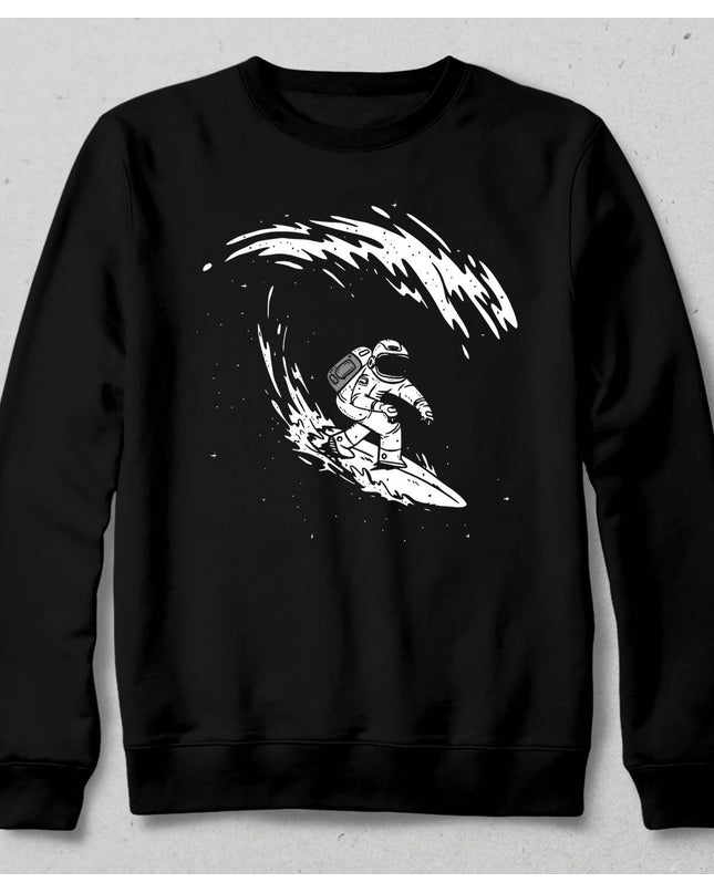 Surfing Astronaut Sweatshirt - basmatik.com
