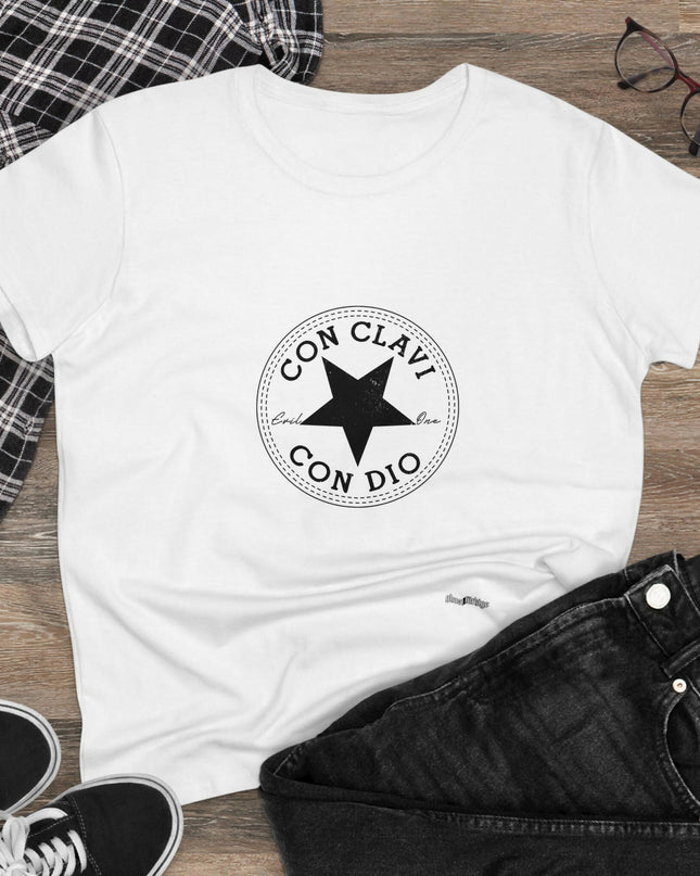 Con Clavi Con Dio Pro Kadın Tişört