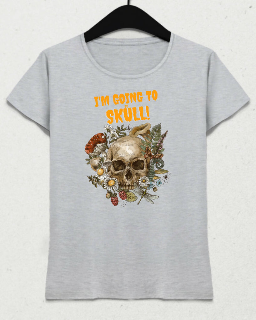 I'm Going To be Skull - Skull Model Cotton Short Sleeve Women's T-Shirt 